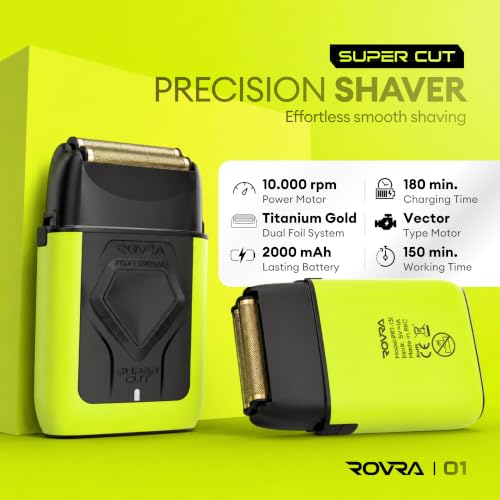 Image of ROVRA Professional Foil Shaver for Men, Cordless Bald Head Electric Razor