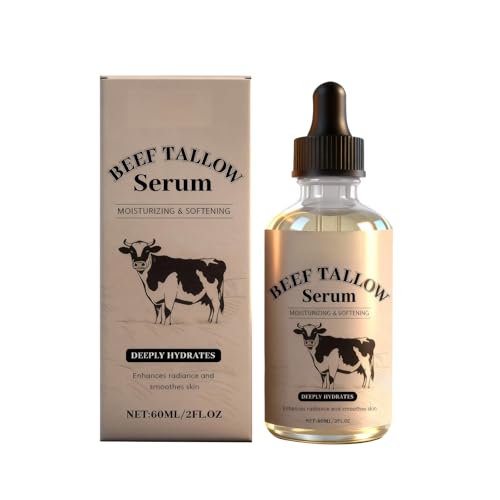 Beef Tallow For Skin – Anti-Aging Moisturizer for Wrinkles, Hydration & Collagen Boost – Natural Skincare for All Skin Types – 60ml Serum