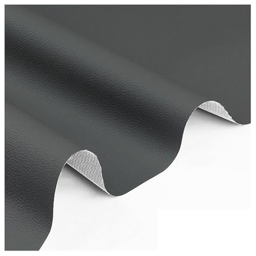 Tissu simili cuir noir 100x160cm grain litchi pour couture et sacs