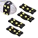 Eioflia Ice Grips for Shoes, Ice Cleats Anti Slip 5 Stud Snow Grips Climbing Crampon Spikes for Shoes Boots 2Pairs