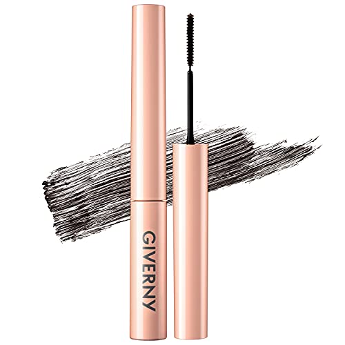 GIVERNY Milchak Sensitive Mascara #Black Brown - Smudge Proof Voluminous Mascara with Microfiber Brush, Waterproof Lengthening & Thickening Mascara for a Long-lasting Eye Makeup, 0.1 fl.oz.