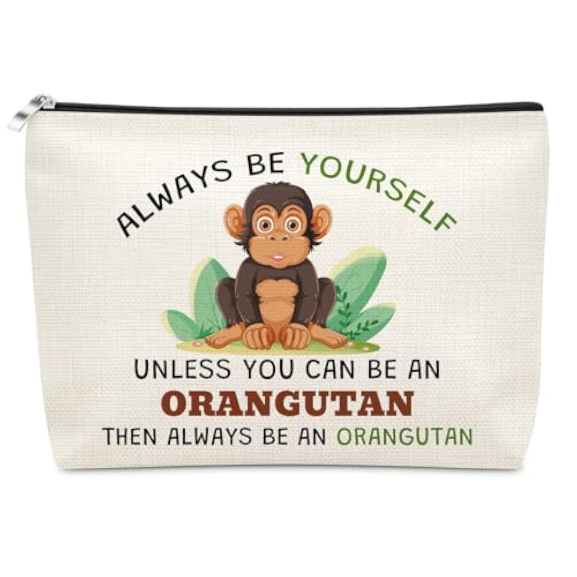 Orangutan Gift Makeup Bag, Animal Lover Present