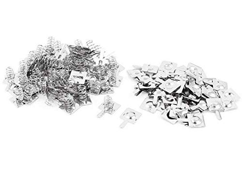 Miniatura 2 de WOIWO Juego de 25 placas de resorte de conversión negativa positiva de batería AA de metal plateado