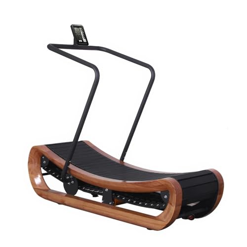 Image of Curved Treadmill - Self-Propelled Running Machine for Home Workouts - Exercise Walking Pad - Low-Impact & Energy-Efficient - Fitness Equipment for Sprinting, Jogging, or Walking