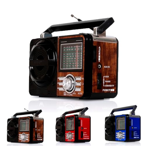 Rádio Portátil Fm/Am Bluetooth Usb Bivolt E Pilha - Caixa De Som ...