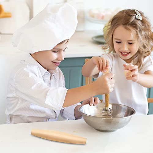 Classic French Rolling Pin for Baking - Beech Wood Tapered Rolling Pin Dough Roller for Pizza Dough, Pie Crust Cookie Fondant Dumpling 7.87-Inch