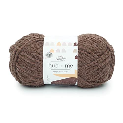 Image of Lion Brand Yarn, Hue + Me Chunky Yarn for Crocheting, Knitting, and Crafts, Macchiato, 1 Pack