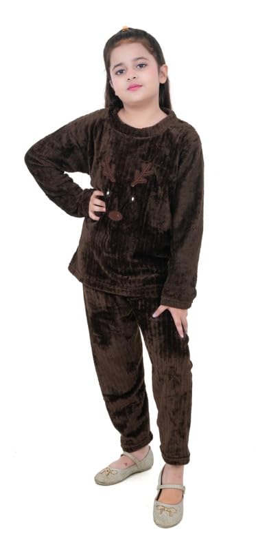 Winter Woolen Kids Velvet Night Suit Baby Boy Winter Woolen Night
