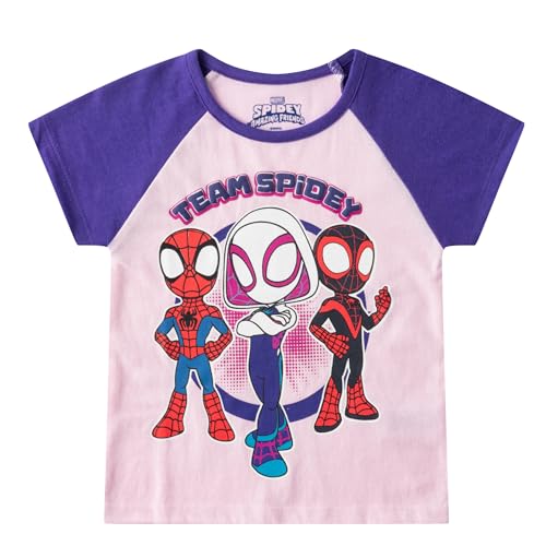 Marvel Spidey & His Amazing Friends Girls 3 Pack Short Sleeve T-Shirt for Toddler3