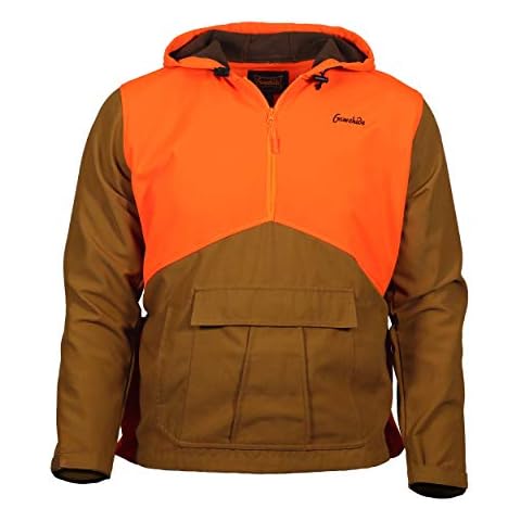 Gamehide Upland Field Hunting Hoodie With Built In Rear Game Bag (Marsh Brown/Orange, X-Large) Cover