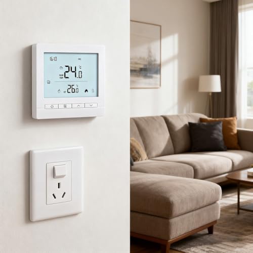NEIQIUWING Termostato inteligente con pantalla táctil: controla la temperatura fácilmente a distancia
