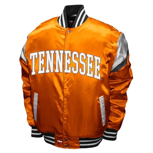 2Bhip NCAA Tennessee Volunteers Adult Mens College Lightweight Satin Bomber Varsity Jacket Fall Coat Jackets2