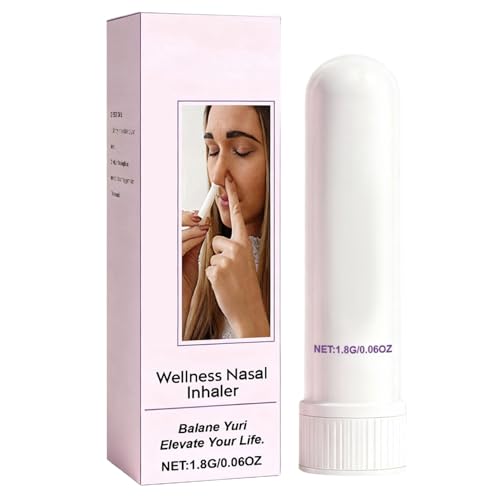 Inhalador Nasal En Barra - Difusor En Aerosol Refrescante Para La Salud De 12 G | Varillas Nasales De 0,69x0,69x2,6 Pulgadas Para Respirar, Para Mujeres, Hombres, Adultos, Mejora De La Energía, Fuerza