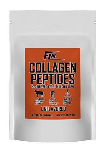 Fit Lane Nutrition Collagen Peptides Powder, Hydrolyzed Grass-Fed High Protein Supplement 7 oz Unflavored