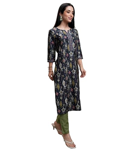 Image of Vishudh Women's Kurta | Regular Fit | Trendy Ethnic Top for Everyday Comfort