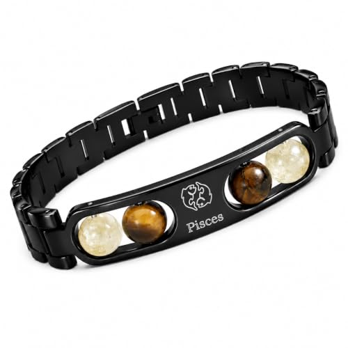 Image of Gratify Birth Crystal Metal Rashi Bracelet for Men & Women | Natural Gemstone Bracelet | Adjustable Spiritual Crystal Bracelet | Includes Authenticity Certificate | Gift for Astrology Lovers