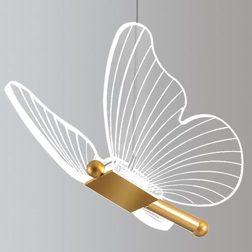 Lámpara colgante LED de mariposa moderna y lámpara de techo acrílico