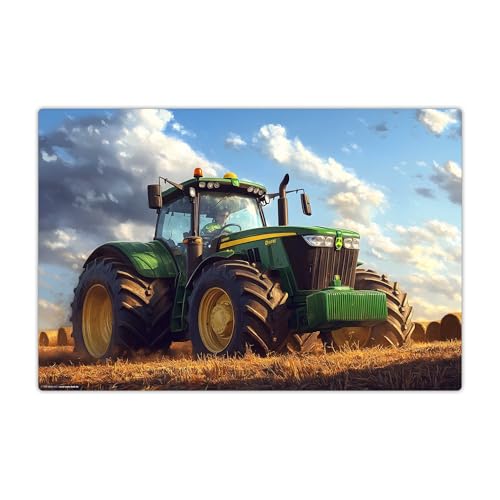 Schreibtischunterlage abwischbar für Kinder – Traktor...