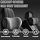 Auto Nackenkissen, Kopfkissen Auto mit Verstellbarem Gurt, Kopfstütze aus Memory Foam, Rücken Autokissen Autositz Nackenkissen zum Fahren Nackenstütze Auto Abnehmbarem, Komfortabel, Atmungsaktiv