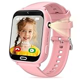 POFIBO Kids Smart Watch Boys Girls, 4G Kids GPS Tracker Watch with Phone, Video Calls, Voice Chat, SOS, Games, Alarm Clock, School Mode, Torch, Smart Watch for Boys Girls 4-16 Years