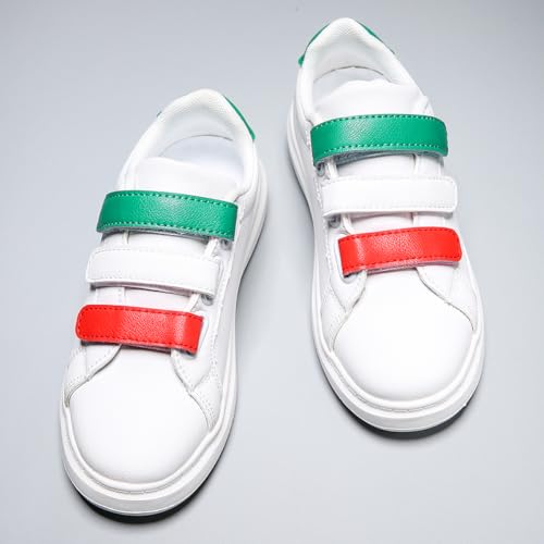 Kids Boys Girls Casual Sports Sneakers with Three Hook and Loop, Comfortable Wide Tennis Shoes for Running/Walking (Little Kid/Big Kid)3