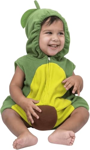 Dress Up America Avocado Costume for Babies - Baby Costumes for Halloween - Avocado Fruit Romper for Infants