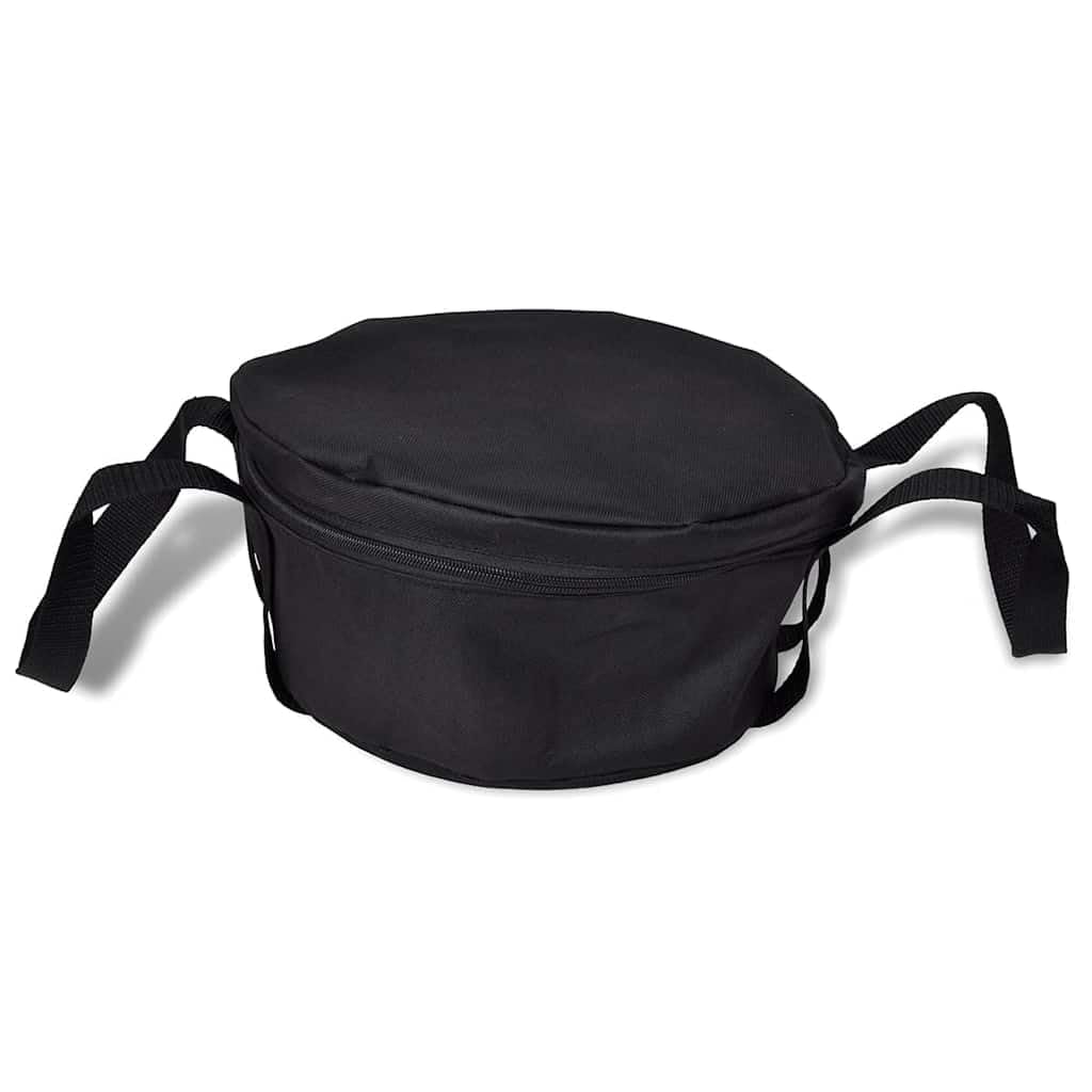 Holländischer Ofen 5,6 l aus Gusseisen mit Zubehör, Deckel mit Rand, Stand und Henkel, für Schmoren Braten Kochen, Auflauf Suppe Gulasch