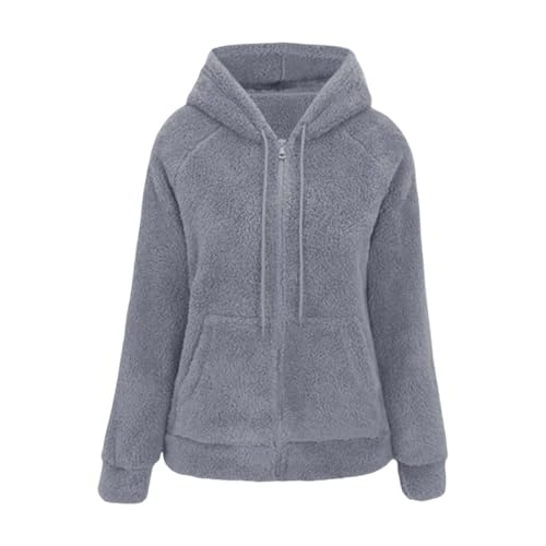 Generisch 2026 Nueva sudadera con capucha de forro polar con cremallera completa bolsillos frontales. Suéter de invierno suave y cálido. Prendas exteriores informales y cómodas para el día a día