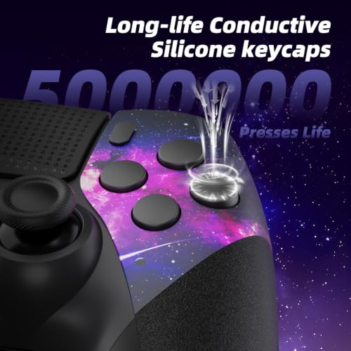 Image of AceGamer Wireless Controller for PS5 /Pro /Slim /PC, Hall Effect Joysticks, Macro /Turbo Function, Bluetooth Controller with 6-Axis Gyro /Dual Vibration /Touchpad /Ergonomic /Speaker /3.5mm Audio Jack!