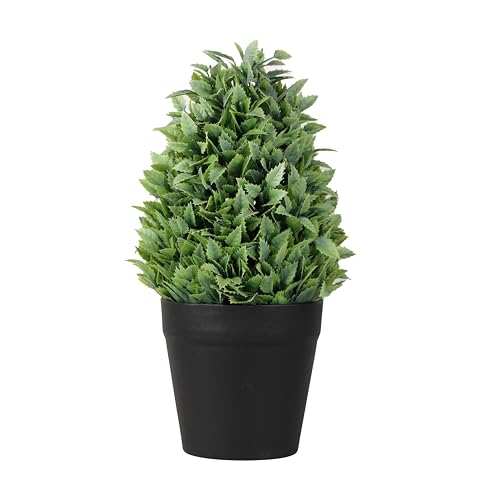 Image of Artificial Realistic Leaves Bonsai Potted Plant for Home Office Kitchen Living Room Hotel Restorent Table Corner Center Piece | Natural Look | Show Piece | 36 cm