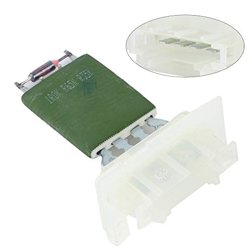 Image of Qiilu Mini R56 Blower Resistor, Heater Blower Motor Fan Resistor, 64111499121, Green, Push Button Actuator, Automatic