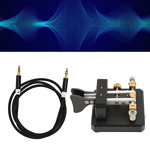 Fockety Double Paddle Morse Code Key, Stainless Steel Shortwave Radio CW Telegraph Key - Image 4