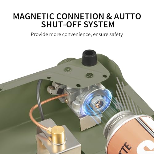 Naturehike Simple Design Mini Camping Stove Non-Collapsible Portable Gas Stove Compatible with Butane/Propane for Backyard BBQ Hiking Travel - Image 4