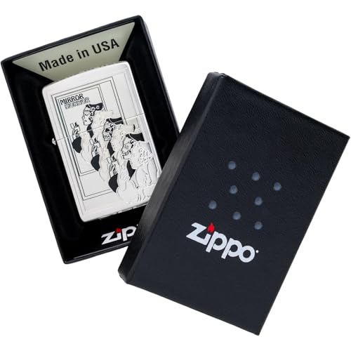Encendedor Zippo con pegatina especial y grabado plateado miniatura 4