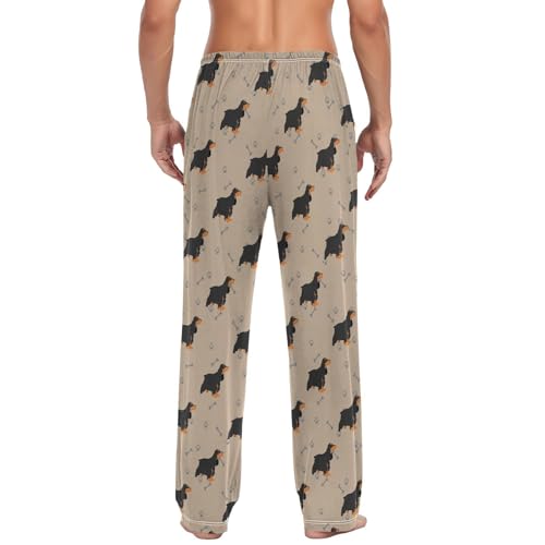 Men's Pajama Pants Soft Lightweight Lounge Sleep Cocker Spaniel Dog Pj Bottoms with Pockets Drawstring2