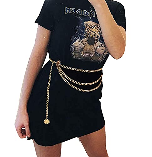Chain Belts for Women Fashion Plus Size Waist Chain Belt Gold Silver Waist Belt Belly Chain Waist Belt Body Chain for Dress4