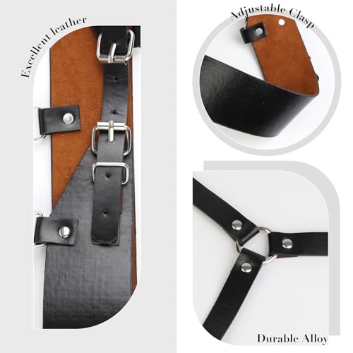 Punk Women's Belt, Fashion Women's Waistband Outerwear Outerwear Black Corset Belt, Adjustable Belt4