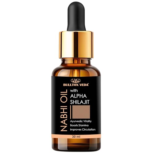 Image of Nabhi Oil 30ml with Alpha Shilajit for Vitality & Energy Support | Herbal Belly Button Oil for Men & Women | Supports Stamina, Circulation, Strength & Daily Wellness | Lightweight Non Sticky Daily Care