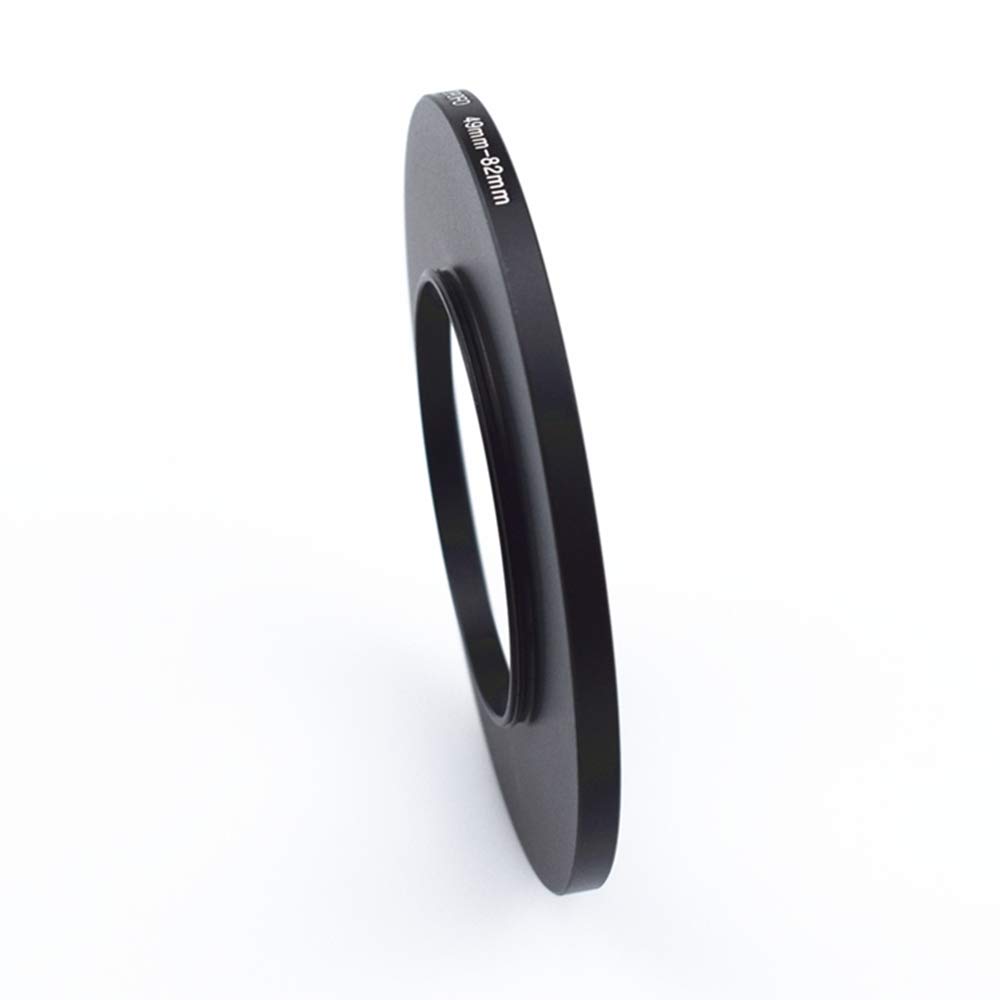 Bague de Filtre en métal de 49 à 82mm, Adaptateur de Filtre Step Up de 49 à 82mm - Bague d'adaptation pour Objectif d'appareil Photo avec Filetage de Filtre de 49 à Bague de Filtre de 82mm.
