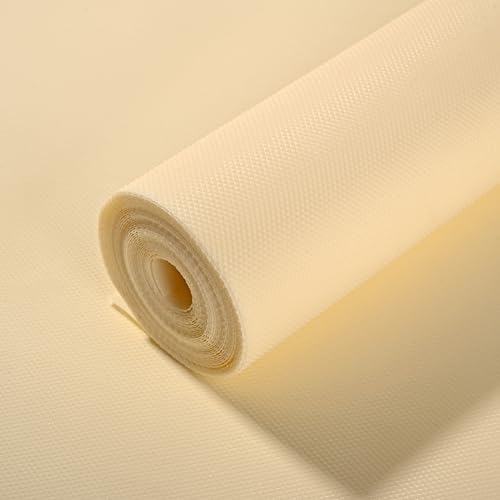 Kuber Industries Shelf Liner | EVA Kitchen Cabinet Shelf Mat | Anti-Slip Bathroom Mat | Fridge Mat | Table Placemat | Plain Wardrobe Mat | 1.5 Meter | Pack of 2 | Cream (B0CGV9QCWT) Amazon Price History, Amazon Price Tracker