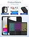 MePadKey Touchpad Keyboard Case for iPad (A16) 11th 10th Generation, 360 Rotation Cover with Pencil Holder Wireless Backlit Detachable Keypad for iPad 11 inch 2025/10 Gen 10.9