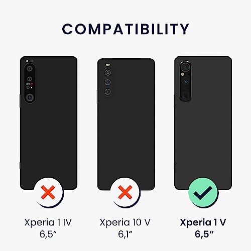 PIXFAB For Sony Xperia 1 V Leather Phone Case, Magnetic Closure Full Protection Book Folio Design - Image 2