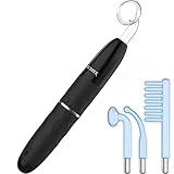 OxyGlow 2 Cordless High Frequency Facial Machine, ProFacialWand Clinical Skin Therapy Wand - Xenon Gas
