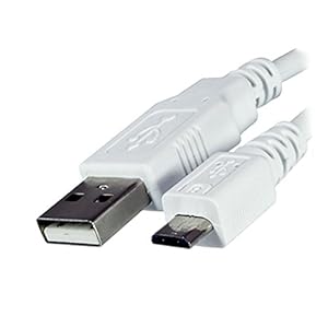 Replacement White USB Charger Charging Data Sync Cable Lead For Amazon Kindle & Kobo Branded E-Book Readers, 3G, WiFi…