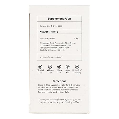 Health King Coughoff Herb Tea, Herbal Tea, 20 Tea Bags, Medicinal, Tea, Functional Herb Tea, Traditional, Peppermint, Loquat Leaf #TOP2