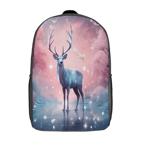 Sac à dos école élémentaire Deer de 17 pouces pour voyage et rentrée scolaire