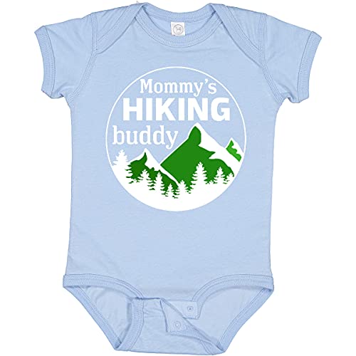 Image of inktastic Mommy's Hiking Buddy with Mountains and Trees Baby Bodysuit