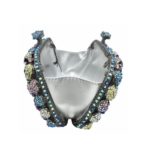 Image of DJBM Glitter Skulls Rhinestone Purse Women's Clutch Handbags Crystal Evening Bags Diamond Evening Clutches for Party Prom