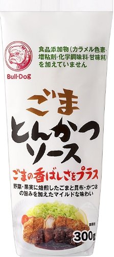 Amazon.co.jp: ブルドック ごまとんかつソース チューブ 300g×4本