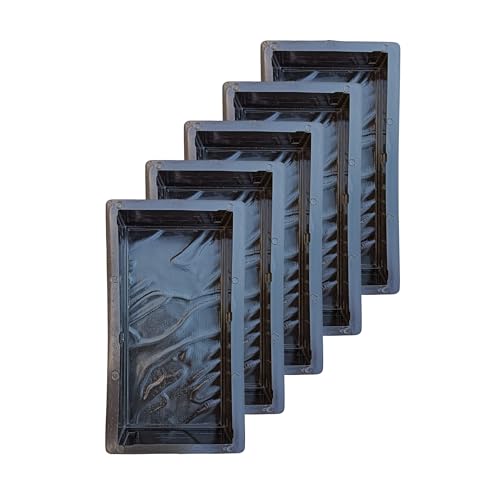 Image of Rubber 12x6 Marble Paver Block Mould 60mm | Rubber Paver Mould | Garden paver mould | interlocking paver block mould (Pack Of - 5)